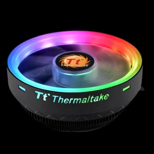Thermaltake UX100 ARGB CPU Cooler | 120mm Cooling Fan | 15 Addressable RGB LEDs | 1800 RPM Fan Speed | Hydraulic Bearing | 5V ARGB Motherboard Sync | Intel & AMD Socket Compatibility | Aluminum Heatsink