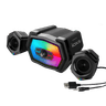 SonicGear IOX 3 2.1 Channel Bluetooth Speaker | 12W RMS Total Power | Bluetooth 5.0, Aux-In, USB & FM Radio | RGB Lighting Effect | Enhanced Bass Design | 45Hz - 18kHz Frequency Response | USB 5V Powered