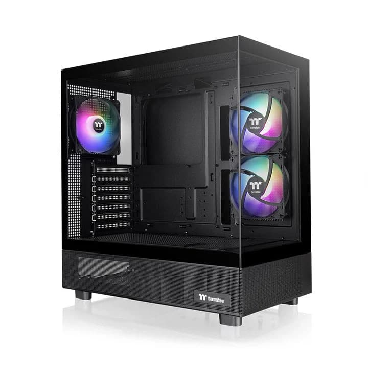 Thermaltake View 270 Plus TG ARGB Mid-Tower PC Case | Tempered Glass Panels | 3× ARGB Fans | ATX/Micro-ATX/Mini-ITX Support | High-Airflow Design | 360mm Radiator Support