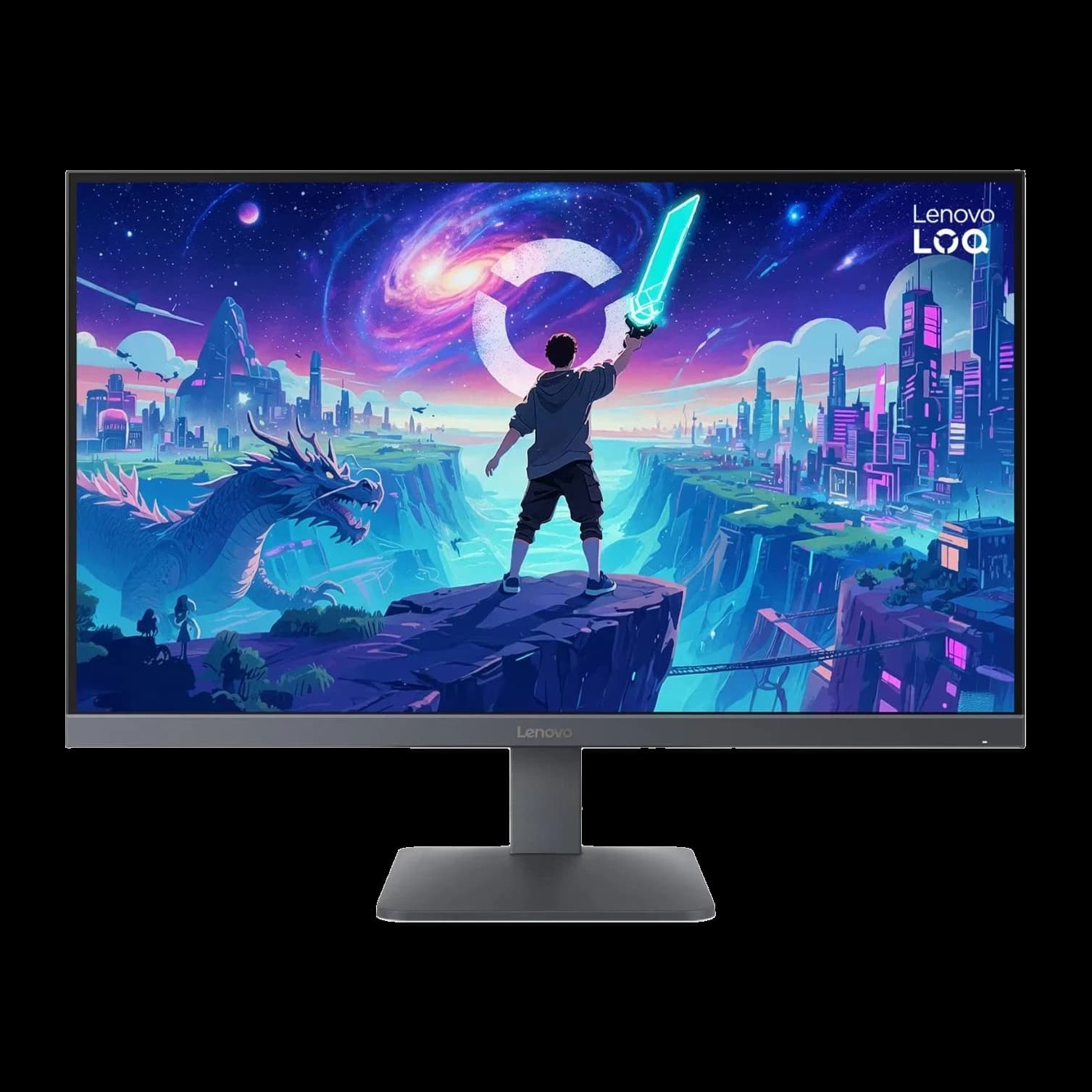 Lenovo LOQ 27Q-10 Gaming Monitor | 27-inch QHD Fast IPS Display | 2560 × 1440 Resolution | 180Hz Refresh Rate | 0.5ms MPRT Response Time | HDR10 | AMD FreeSync | VESA Adaptive Sync | HDMI 2.1 & DisplayPort 1.4