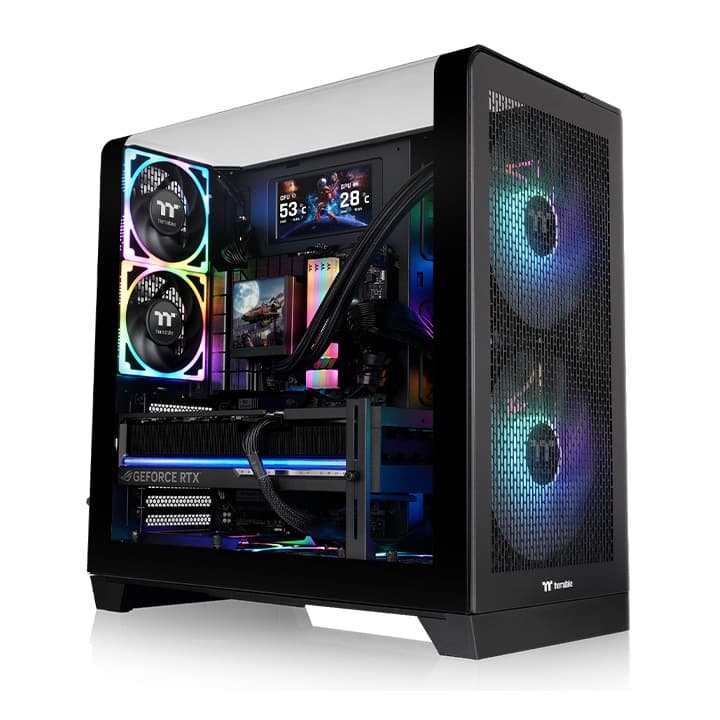Thermaltake View 390 Air Mid-Tower Chassis | ATX/Micro-ATX/Mini-ITX Support | Mesh Front Panel | High-Airflow Design | Spacious Interior | Modern Gaming PC Case