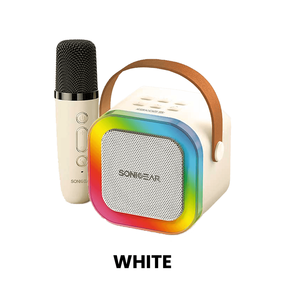 SonicGear iOX K200 Bluetooth Speaker with Wireless Mic | Bluetooth 5.1 | Up to ~10 m Wireless Range | 5W RMS Power | 2000mAh Battery | Up to 10 Hours Playtime | 90 Hz – 18 kHz Frequency Response