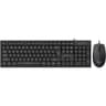 Alcatroz Xplorer C3600 Wired Keyboard & Mouse Combo | USB Wired Connectivity | 2400 CPI Optical Sensor Mouse | Full-Size Keyboard with 104 Keys | UV-Coated Keycaps | Up to 5 Million Keystrokes Durability