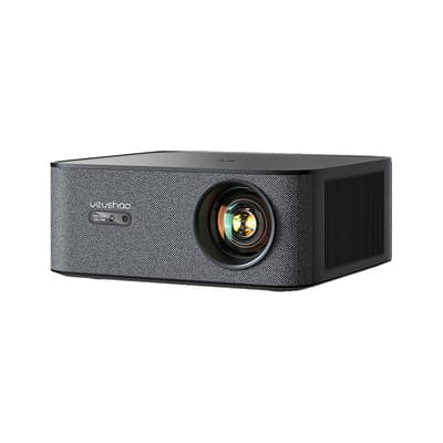 BYINTEK VEVSHAO A24 Smart Portable LED Projector | Native Full HD 1080p | 1700 ANSI Lumens | 1GB RAM + 8GB Storage | Auto Focus & 6D Keystone Correction | 30,000-Hour RGB LED Lamp