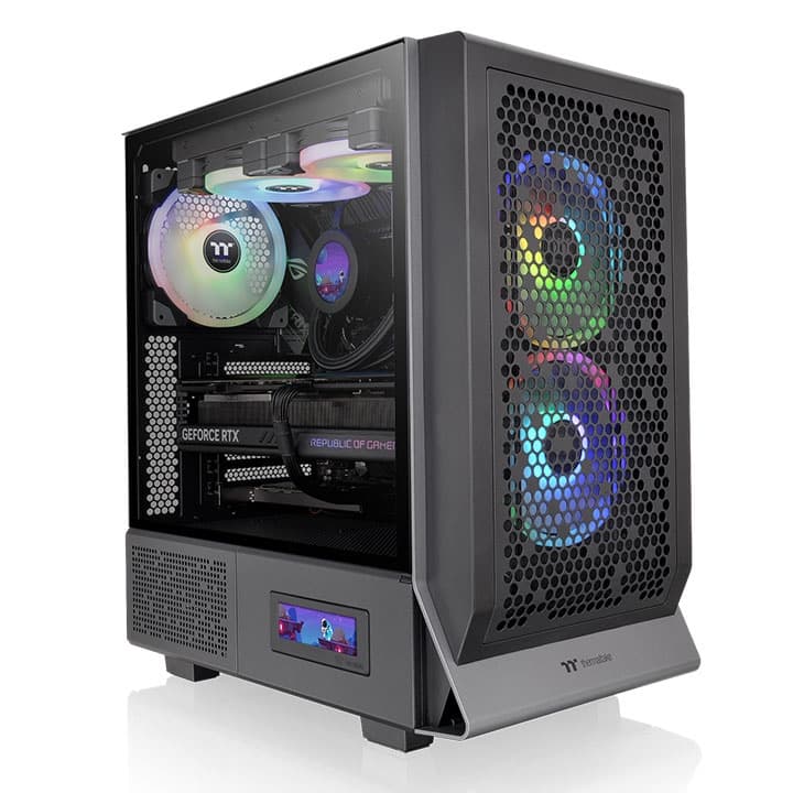 Thermaltake Ceres 300 TG ARGB Mid-Tower Chassis | Tempered Glass Panel | ARGB Fans | ATX/Micro-ATX/Mini-ITX Support | High-Airflow Design | 360mm Radiator Support