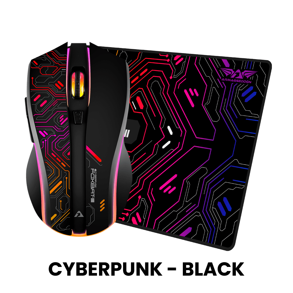 Armaggeddon Mikoyan Foxbat 3 Wireless Gaming Mouse | 2.4G Wireless Technology | 500–10000 CPI Resolution | 600mAh Rechargeable Battery | Up to 80 IPS Tracking Speed | 5000 Hz Polling Rate