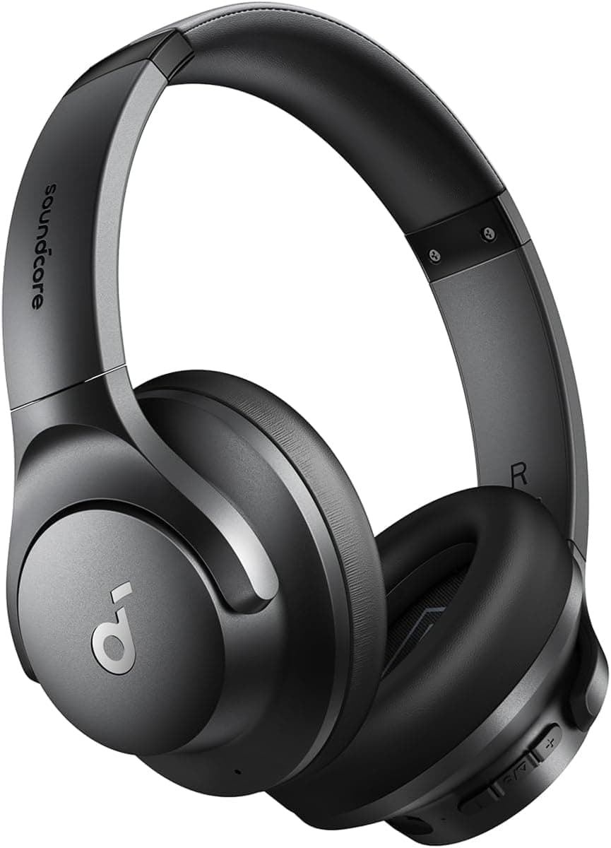 Soundcore by Anker Q20i Hybrid Active Noise Cancelling Headphone | Over-Ear Bluetooth 5.0 Wireless Headset | 40mm Dynamic Drivers with BassUp Technology | Multipoint Connection