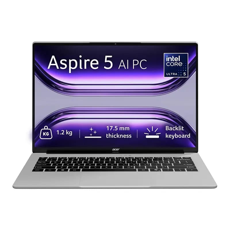 Acer Aspire 5 AI PC A514-54H | Intel Core Ultra 5 125H | 16GB RAM | 512GB SSD | 14-inch WUXGA Display | Intel Graphics | AI PC | Wi-Fi 6 | Windows 11 | 1 Year Warranty