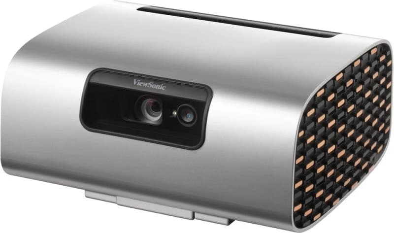 ViewSonic M10 Portable RGB Laser Smart Projector | 1080p Full HD | 2,200 RGB Laser Lumens | 16GB Storage | Smart TV Apps | Portable Home & Outdoor Projector