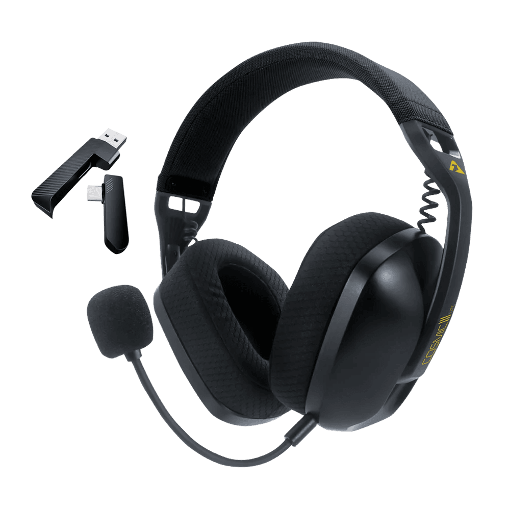 Armaggeddon Cosmic 3 Lite Gaming Headset | Tri-Mode Connectivity (2.4GHz Wireless, Bluetooth 5.3, Aux-In) | Dual 40mm Bass Drivers | 20Hz–20kHz Frequency Response | 32Ω Impedance