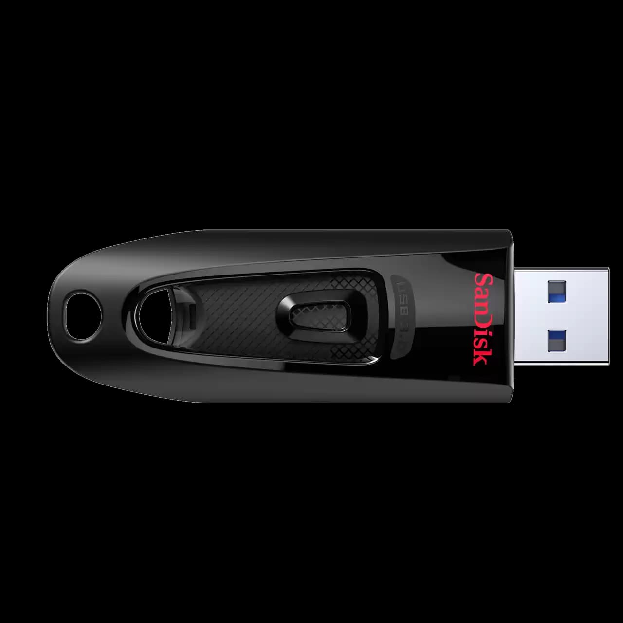 SanDisk Ultra USB 3.0 Flash Drive | 32GB/64GB/128GB | Up to 130MB/s Read | Retractable Connector | Keyring Loop | Password Protection | RescuePRO