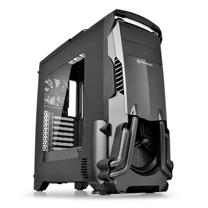 Thermaltake Versa N24 Mid-Tower Gaming PC Case | ATX/Micro-ATX/Mini-ITX Motherboard Support | Spacious Interior | Multiple Cooling Options | Tempered Glass Side Panel | Modern Gaming Design