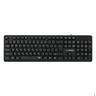 Alcatroz Silent KB1000 USB Wired Keyboard | Full-Size 104 Keys with Numeric Keypad | Soft Silent Key Switches | UV-Coated Durable Keycaps | Wired USB Connection