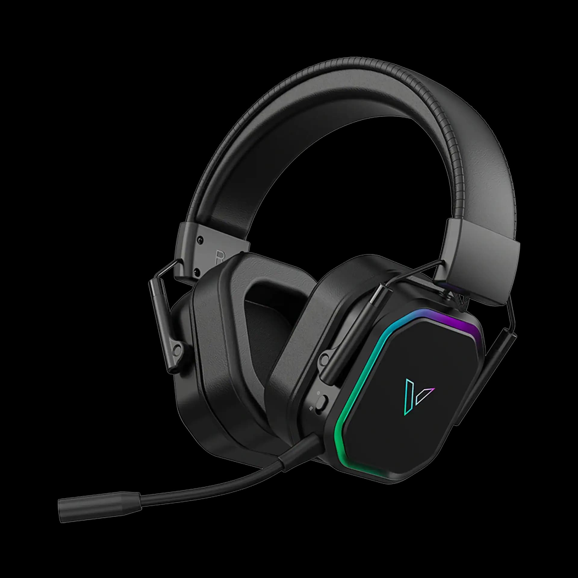 Rapoo VH850 Tri-Mode Wireless RGB Gaming Headset | Bluetooth 5.3 + 2.4GHz Wireless + 3.5mm Wired | Detachable Noise-Canceling Mic | 1200mAh Battery | RGB Lighting