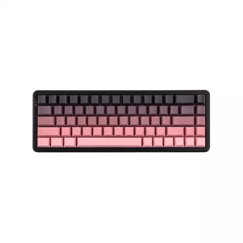 AJAZZ AK680 MAX Mechanical Keyboard | Pink Edition | 68-Key Compact Layout | RGB Backlit | Mechanical Switches | Wired/Wireless Connectivity | Gaming Keyboard