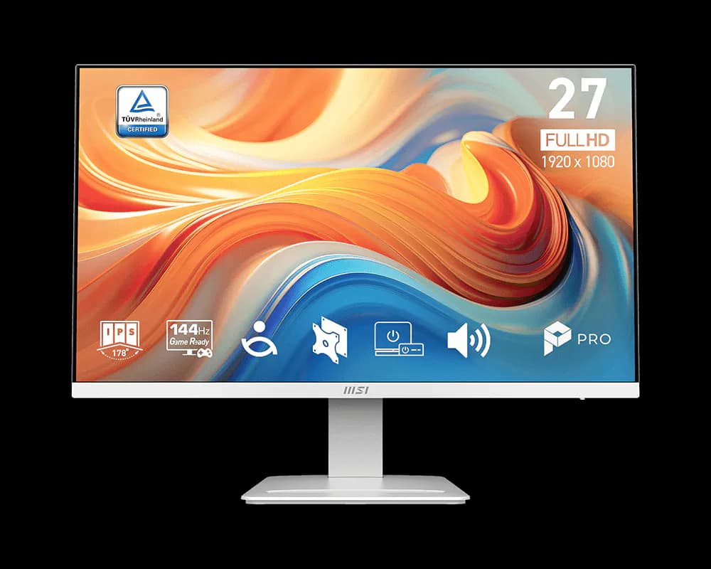 MSI PRO MP273W E14A | 27-inch FHD IPS Monitor | 144Hz Refresh Rate | 1ms Response Time | Adaptive-Sync | HDMI & DisplayPort | Eye-Friendly Design | Professional & Home Office Monitor