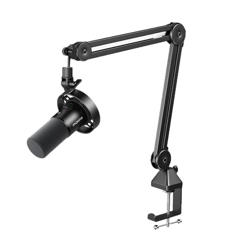 MAONO PD300X USB/XLR Dynamic Microphone with BA37 Boom Arm | Cardioid Pickup | 24-bit/192kHz Audio | USB-C & XLR Connectivity | Noise Reduction | Zero-Latency Monitoring