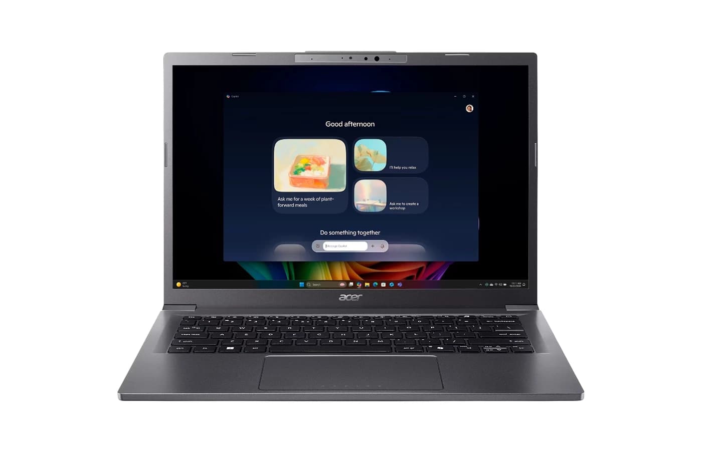 Acer Aspire 14 AI Ultrabook | Intel Core Ultra 7 256V | 16GB RAM | 1TB SSD | 14-inch WUXGA IPS Display | Intel Arc 140V Graphics | White Backlit Keyboard | Wi-Fi 6E & Bluetooth 5.3 | 1-Year Warranty