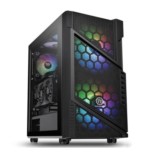 Thermaltake Commander C31 TG ARGB Mid-Tower Gaming PC Case | Tempered Glass Panel | ARGB Fans | ATX/Micro-ATX/Mini-ITX Support | High-Airflow Design
