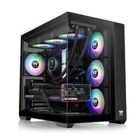 Thermaltake View 380 TG ARGB Mid-Tower PC Case | Dual Tempered Glass Panels | 4× ARGB Fans | ATX/Micro-ATX/Mini-ITX Support | Dual-Chamber Design | 360mm Radiator Support