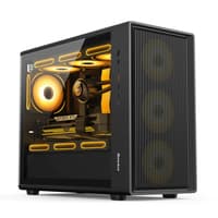Best PC Build | AMD Ryzen 7 5700  | Gigabyte B550M K| 16GB RAM | 512GB SSD | RTX 5060 8GB | 240 Chroma Liquid Cooler | 750W 80+ PSU | Huntkey G63 Gaming Case
