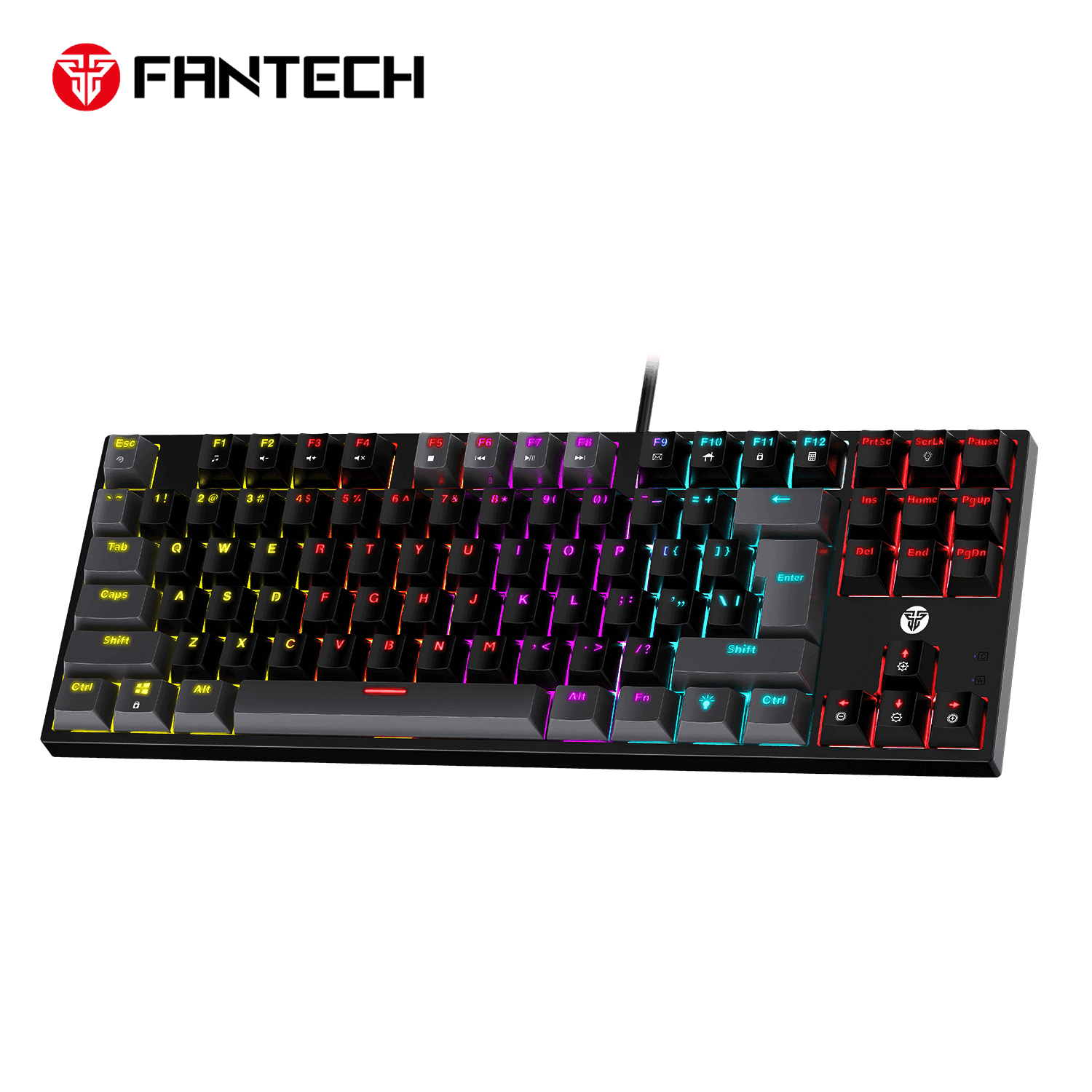 Fantech MK876 V2 Atom87 RGB Mechanical Keyboard – Sumi Edition