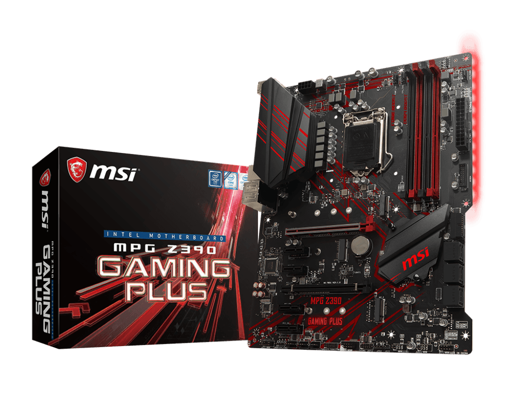 MSI MPG Z390 Gaming Plus Motherboard | Intel LGA 1151 Socket | ATX | DDR4 Support | Gaming Series