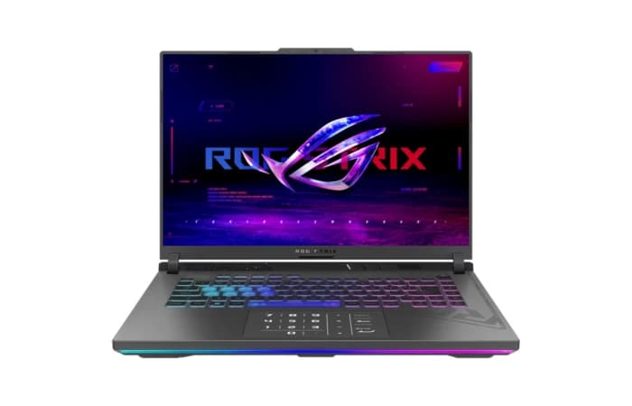 ASUS ROG Strix G16 2023 G614JU-N3122W | 16″ WUXGA 165Hz 100% sRGB IPS Display | Intel Core i7 13650HX Processor | 16GB RAM | 512GB SSD | 4-Zone RGB Backlit Chiclet Keyboard
