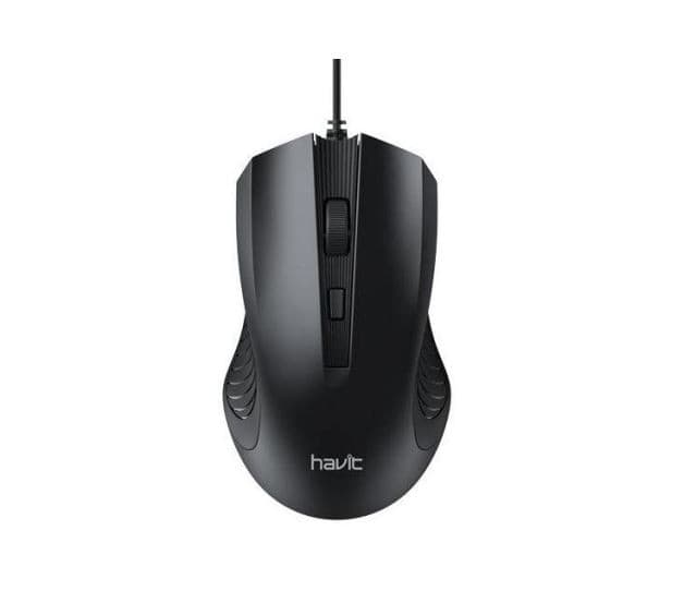 HAVIT MS73 | Wired Mouse | Ultra-Slim Design | 2000 DPI | 6 Keys | Anti-Noise Buttons | 1.4m Cable Length