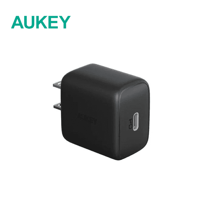 AUKEY PA-R1B | 20W Power Delivery Minima Nano Wall Charger | USB-C Fast Charging | Compact Portable Design | iPhone & Android Compatible | Universal Device Support