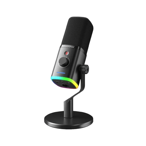 MAONO PD100X USB/XLR Dynamic Microphone | Cardioid Pattern | 20 Hz – 20,000 Hz Frequency Response | 120 dB Max SPL |  USB-C & XLR Outputs | On-Mic Touch Mute Button | Adjustable Gain | Sleek Metal Body