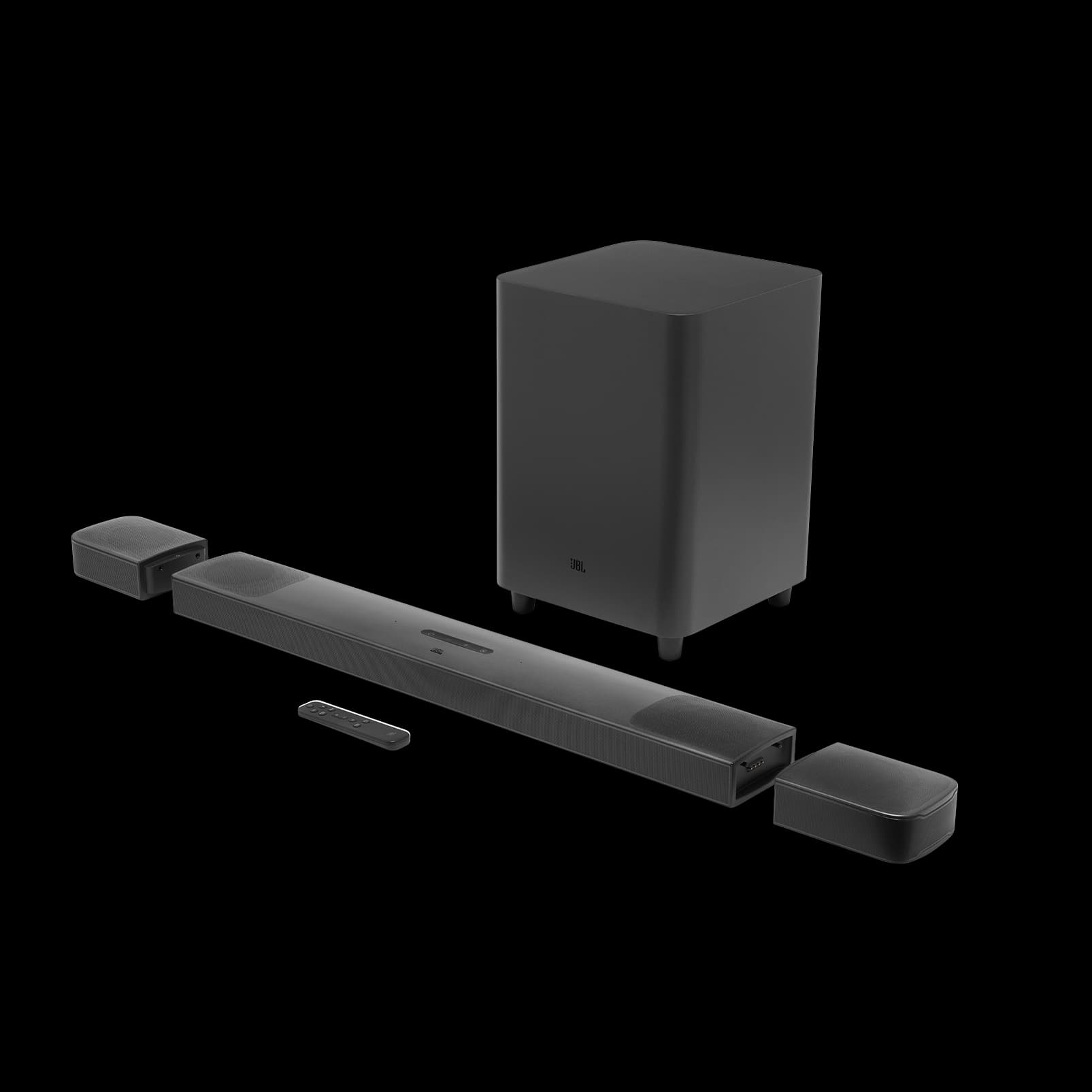 JBL Sound Bar 9.1 | True Wireless Surround Soundbar System with Dolby Atmos | 820W Total Power Output (@THD 1%) | Detachable Rear Speakers for True 3D Audio | Powerful Subwoofer for Deep Bass