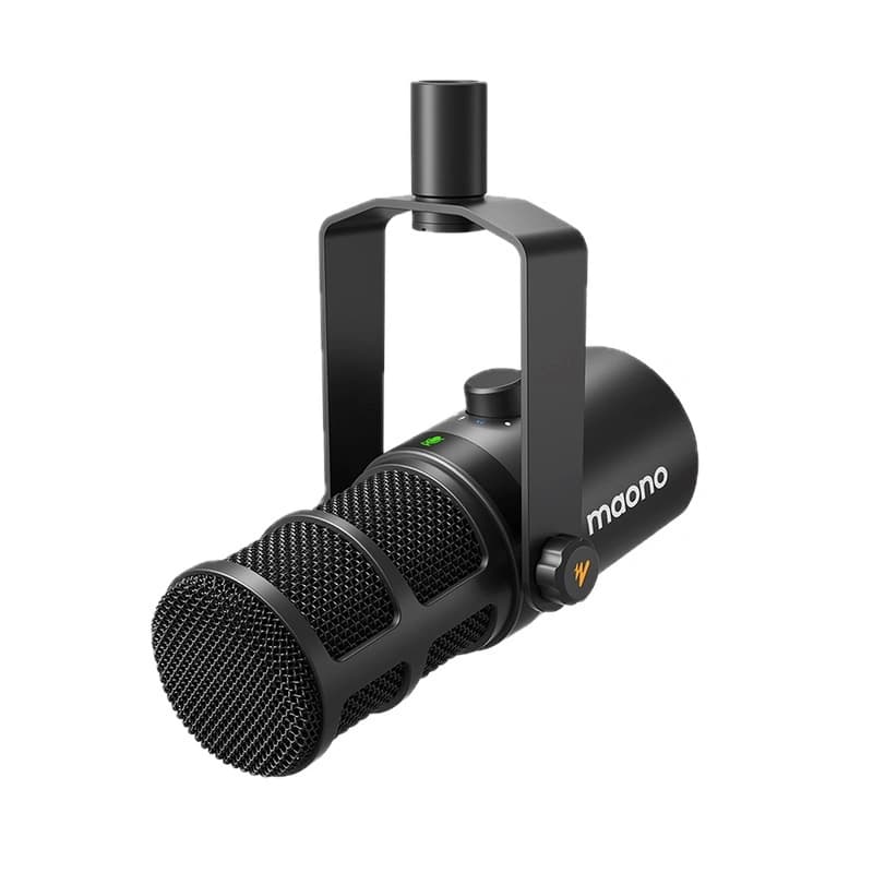 MAONO PD400X USB/XLR Dynamic Microphone | 360° Adjustable | Cardioid Polar Pattern | USB-C & XLR Connectivity | Dynamic Capsule | Zero-Latency Monitoring | Touch Mute & 3-in-1 Digital Control Knob
