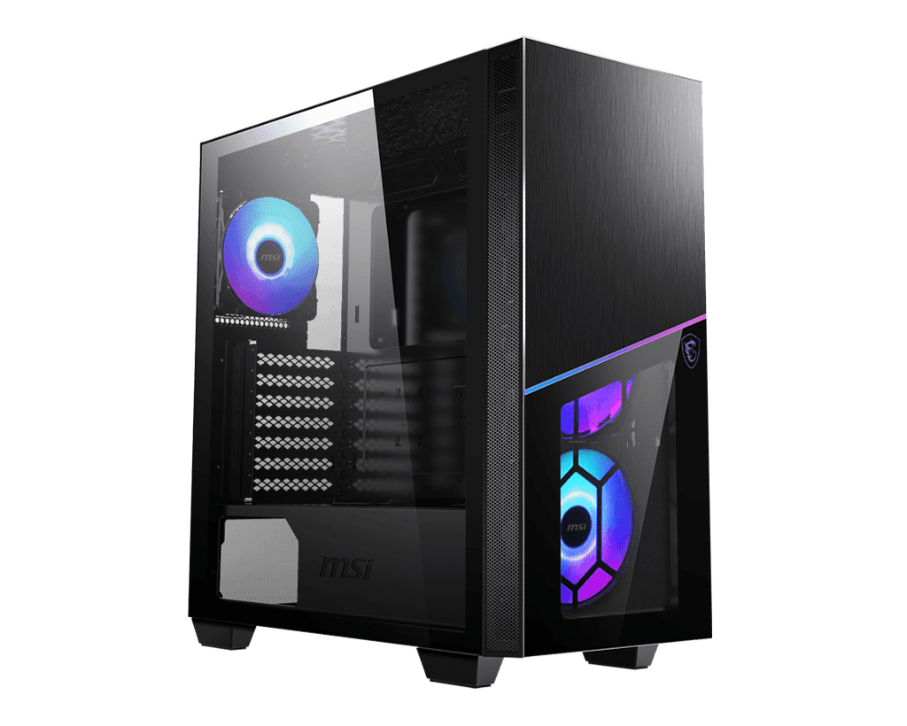 MSI MPG SEKIRA 100R Mid-Tower ARGB Gaming Case | Tempered Glass Panel | USB Type-C | ATX Support | 340mm GPU Clearance | Magnetic Dust Filters