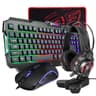Fantech P51 5-in-1 Complete Gaming Combo Set | Gaming Headphone | Ergonomic Mouse | RGB Keyboard | Smooth Mousepad & Stand