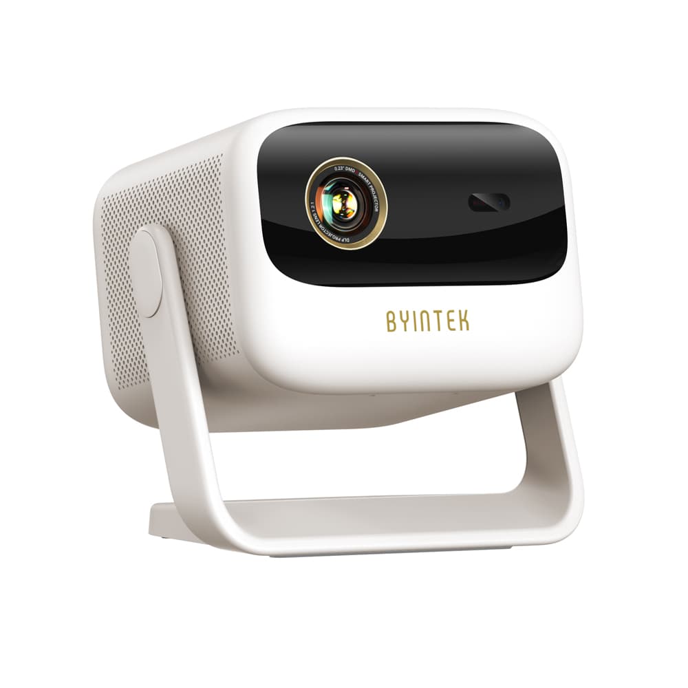 BYINTEK UFO U90 (2025) Portable Smart DLP Projector | 700 ANSI Lumens | Full HD 1080p | 2GB RAM + 32GB Storage | Android 11 OS | Massive 20,800mAh Rechargeable Battery | 30″–500″ Projection Size | Dual 10W Built-in Speakers