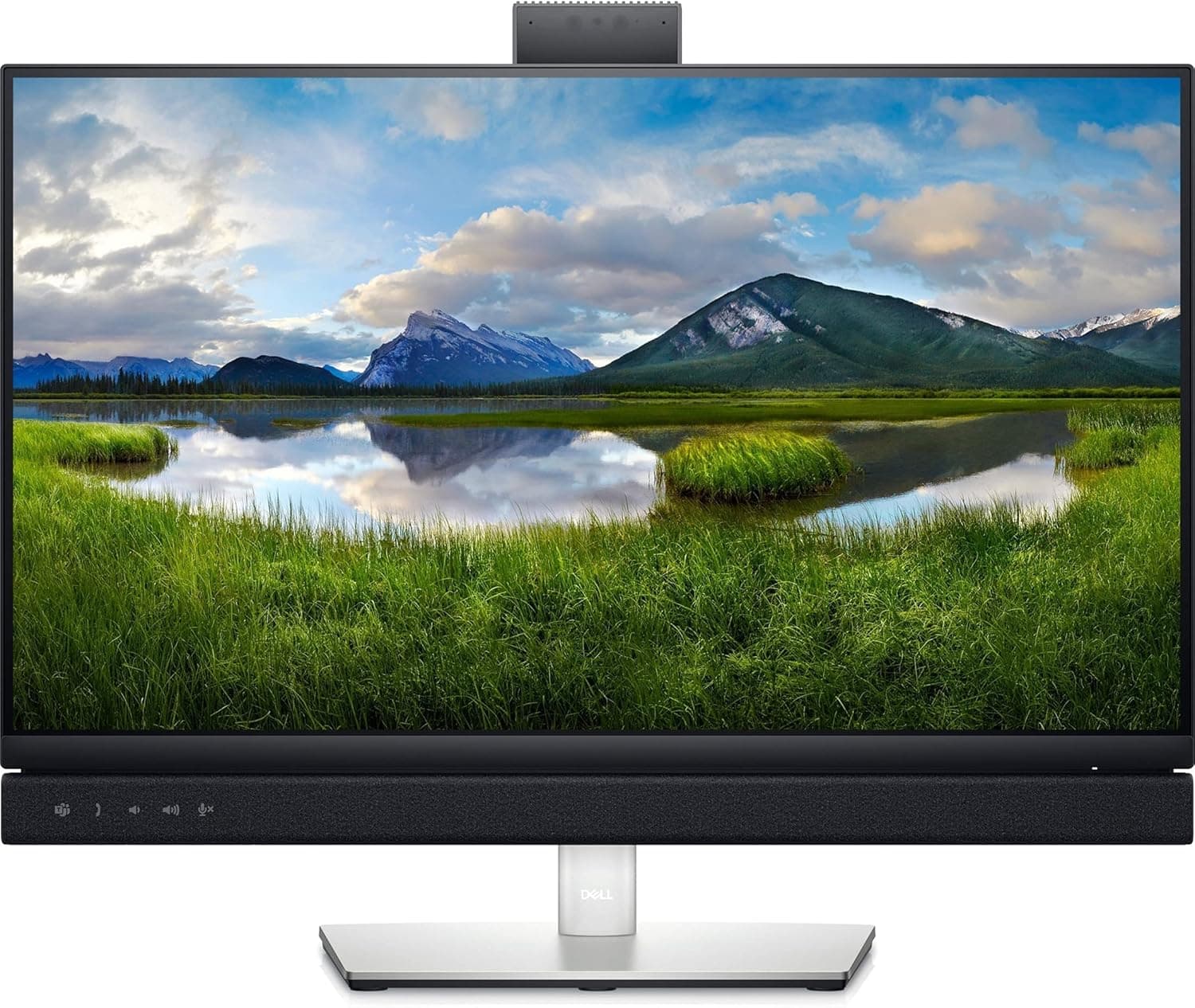 Dell C2422HE 24" FHD Video Conferencing Monitor | POP-UP 5MP IR Camera | Dual 5W Integrated Speakers | 1920 x 1080 @ 60Hz | 250 cd/m² Brightness | 99% sRGB Color Gamut