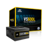 Ant Esports VS600L – 600W Non-Modular Gaming PSU | High Efficiency with 120mm Silent Fan & PCIe Support