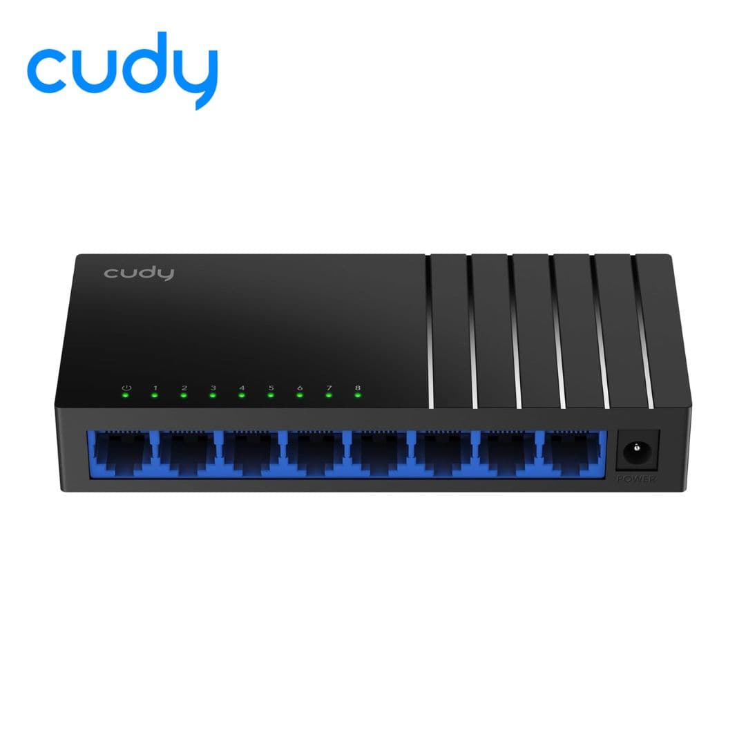 Cudy GS108D 8-Port Gigabit Ethernet Switch | Up to 1000 Mbps Speed| Plug & Play | Compact Desktop/Wall-Mount Design | Up to 85% Power Saving