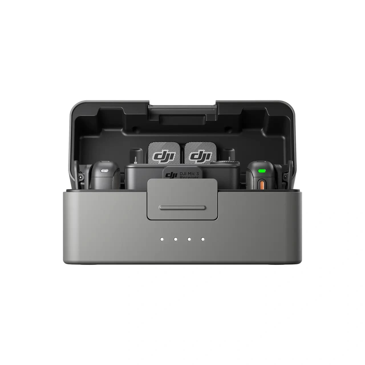 DJI Mic 3 | Dual Transmitters + Single Receiver with Charging Case | 250m Range | 32-Bit Float Recording | 15H Battery with Case | Omnidirectional Mics | USB-C & 3.5mm TRS Connectivity
