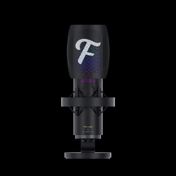 FANTECH SONARA UFM1 Finecoustic ProSound Condenser Microphone | USB-C & 3.5mm TRS | RGB Lighting (12 Modes) | 48kHz / 24-bit | −38±3dB Sensitivity | Multi-Device Compatible