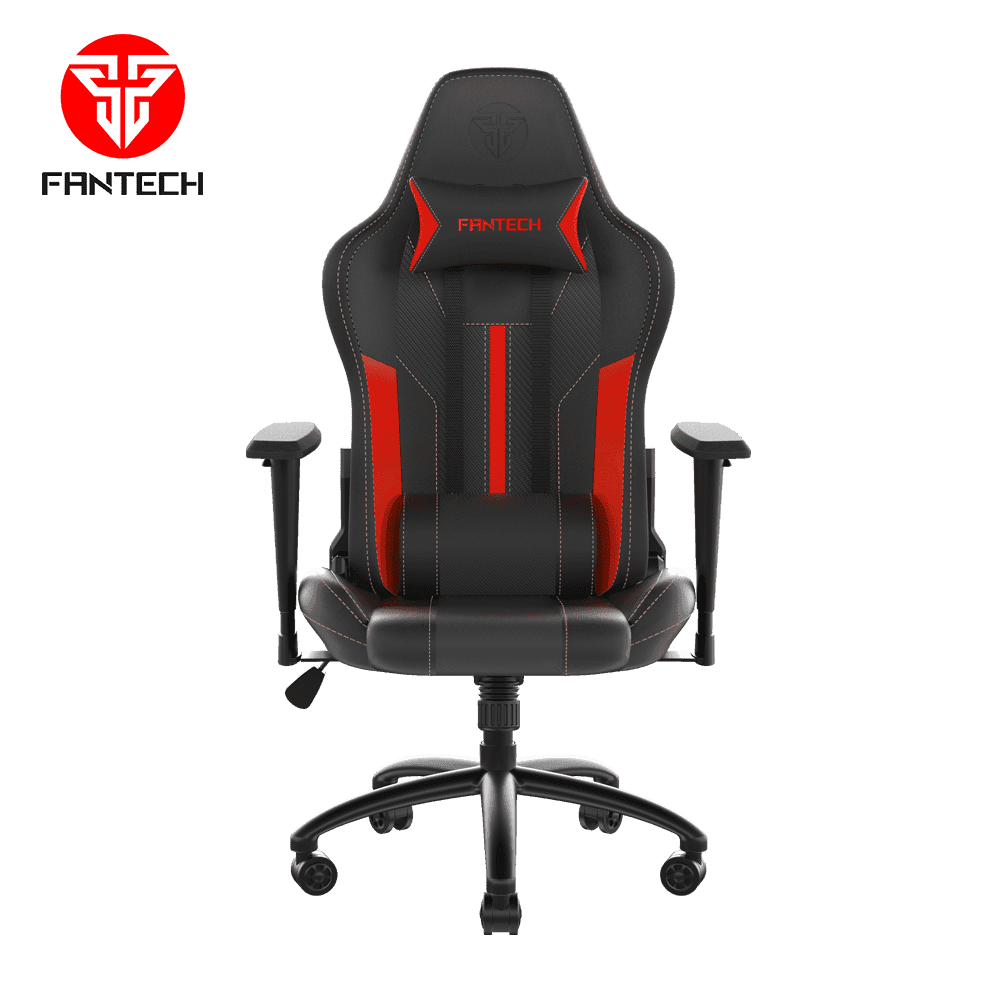 FANTECH KORSI GC191 Gaming Chair | PU Leather | Premium Comfort Design | Adjustable Lumbar & Head Pillow | 1D Armrest | Class 4 Piston | Steel Base | Up to 150 kg Support