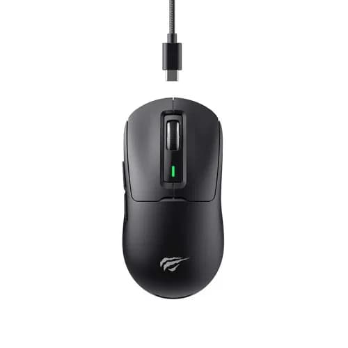 Havit Gamenote MS969SE | Tri-Mode Wired+Wireless Gaming Mouse | MAX 16,000 DPI | 1000Hz Polling Rate | USB Type-C Charging | Bluetooth 5.0 & 2.4GHz