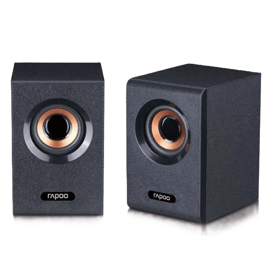 Rapoo A80 Compact Stereo Speaker | Wired 2.0 Multimedia Audio | For Laptop | PC & Other Devices