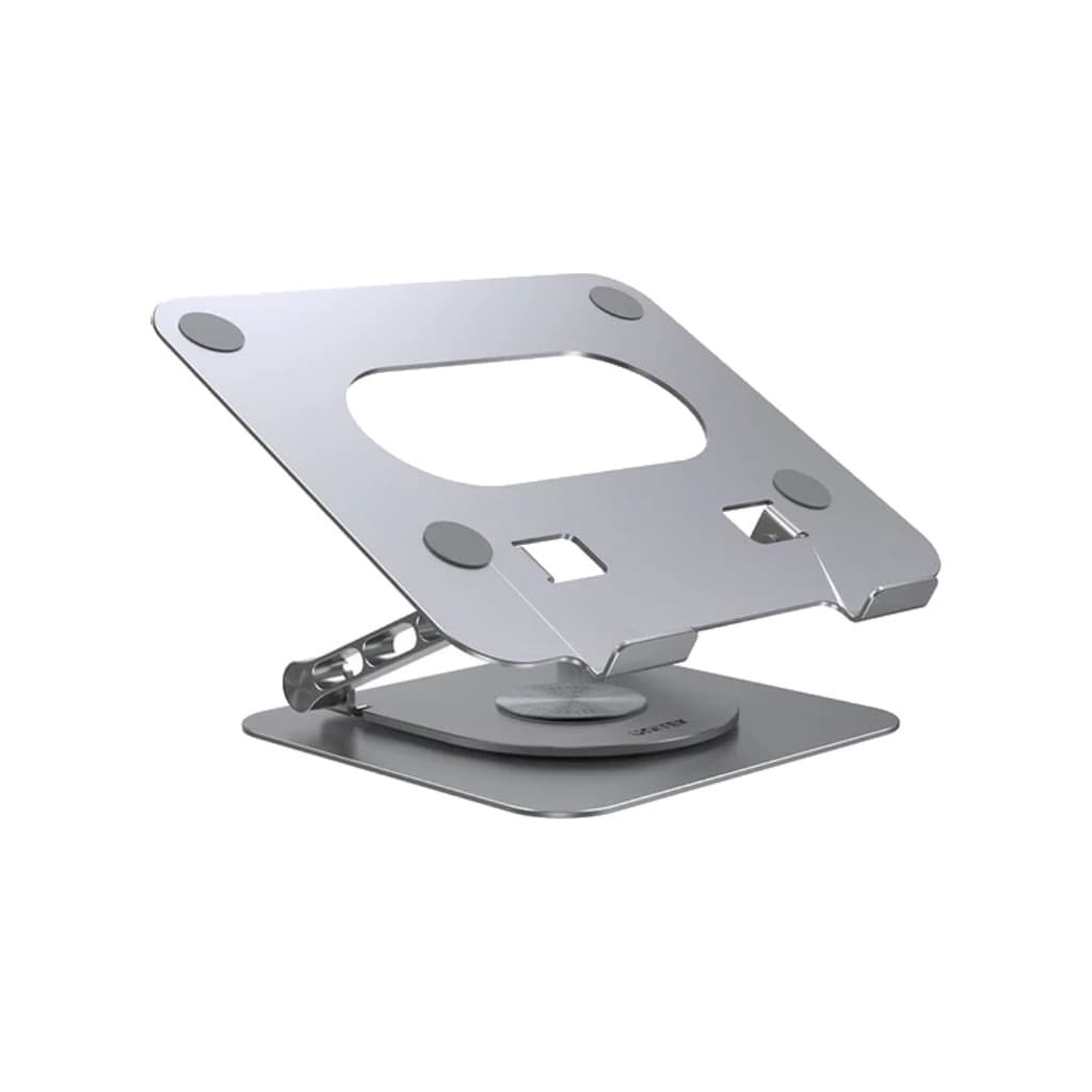 UNITEK OT155SL Mechanical Foldable Laptop Stand | 6-Level Adjustable Tilt | Aluminium-Alloy Build | Triangular Support Structure | Includes Carry Bag | Portable & Convenient
