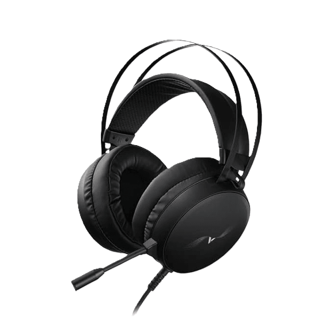 Rapoo VH310 Wired Gaming Headset | Virtual 7.1 Surround Sound | 50mm Drivers | RGB Backlit | 360° Noise-Cancelling Mic | Black