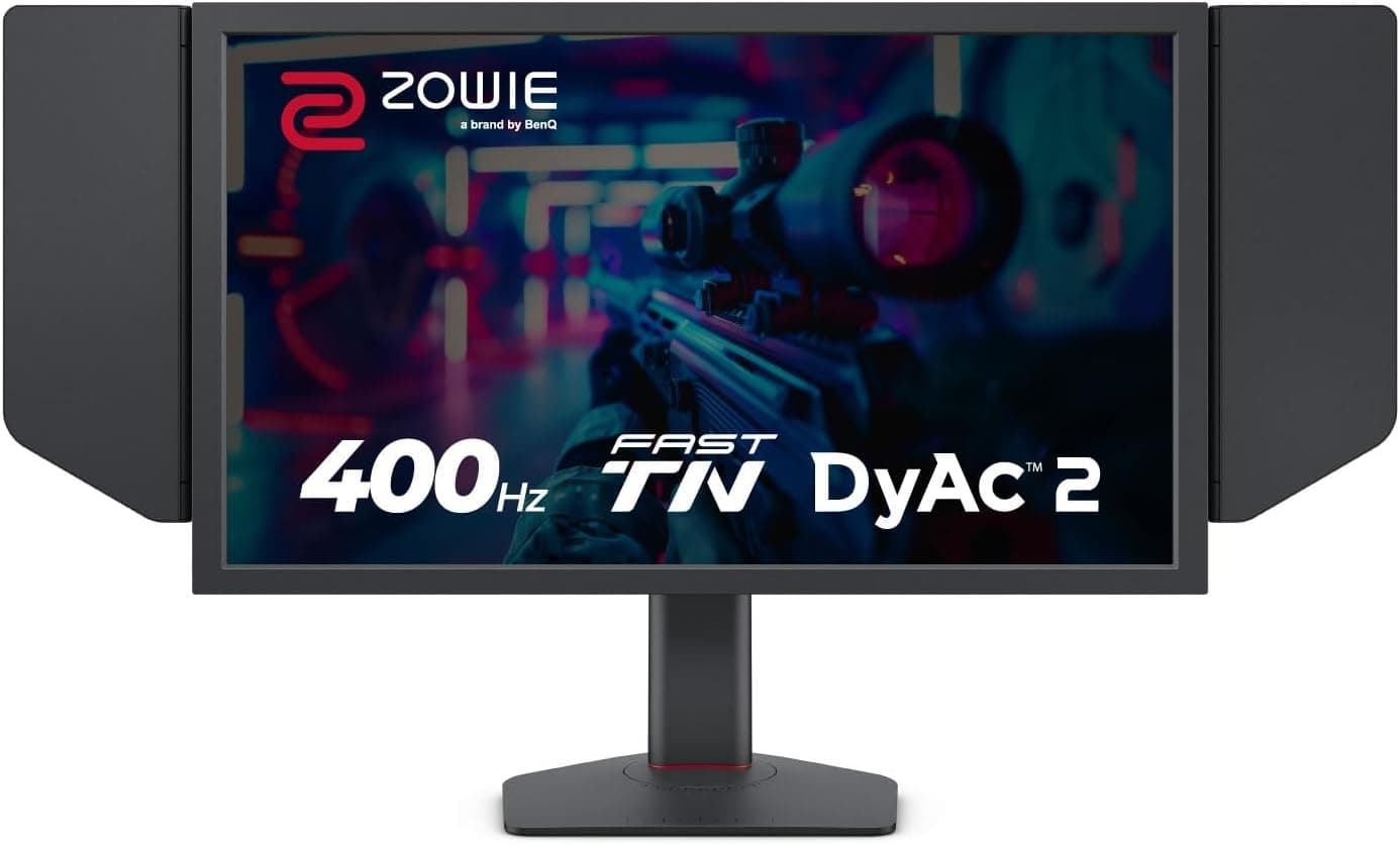 BenQ ZOWIE XL2566X+ – 24.1" FHD (1920 × 1080) 400Hz Fast TN Esports Gaming Monitor | DyAc² Technology | 320 nits Brightness | Height, Tilt & Swivel Adjustable | Low Blue Light & Flicker-Free | K-Locker Security