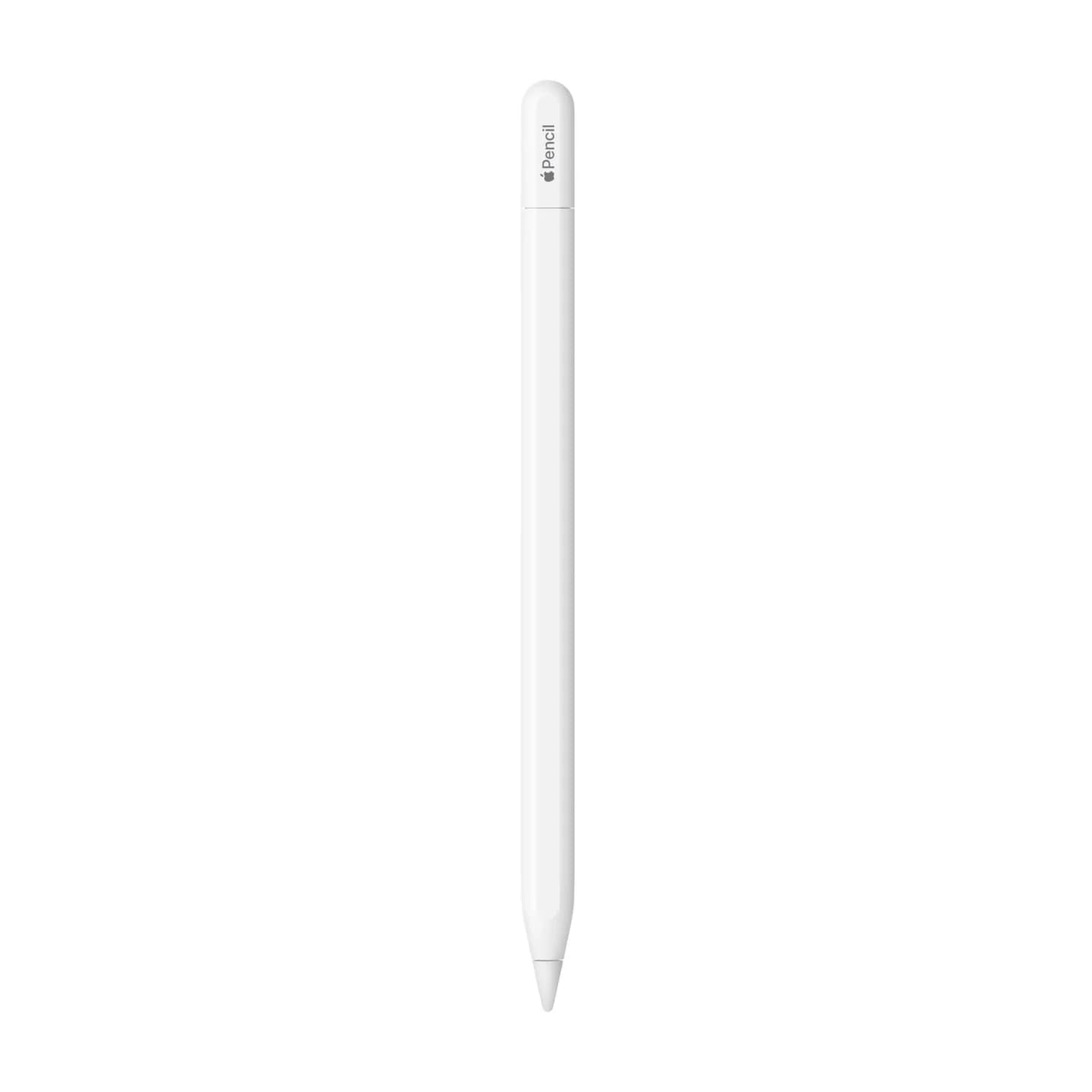 Apple Pencil USB-C | Pairs via USB-C Cable | Pressure Sensitivity & Tilt Support | Flat Edge Design for Grip & Anti-Roll | Durable, Lightweight & Travel-Friendly
