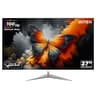 Intex 27-Inch (68.5 CM) Full HD Flat LED Monitor | IPS Panel | 100Hz Refresh Rate | 1920x1080 Resolution | 5ms Response Time | Frameless Design | Sleek Metal Stand | Built-in Speakers