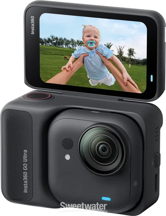 Insta360 GO Ultra Creator Bundle | 5nm AI Chip | 2.5" Flip Touchscreen | Ambient Light Sensor | Up to 50MP Photo Resolution | 6-axis Gyroscope | Ultra-Light & Portable | Up to 200 min Battery Life